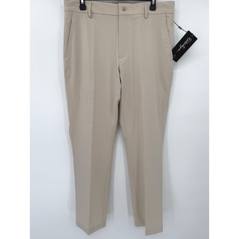 Walter Hagen Golf Pants Men 32x30 Khaki Performance 11 Standard 4-Way Stretch